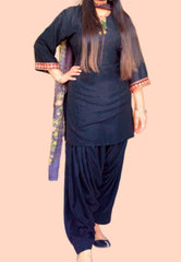 Black PATIALA 2PC