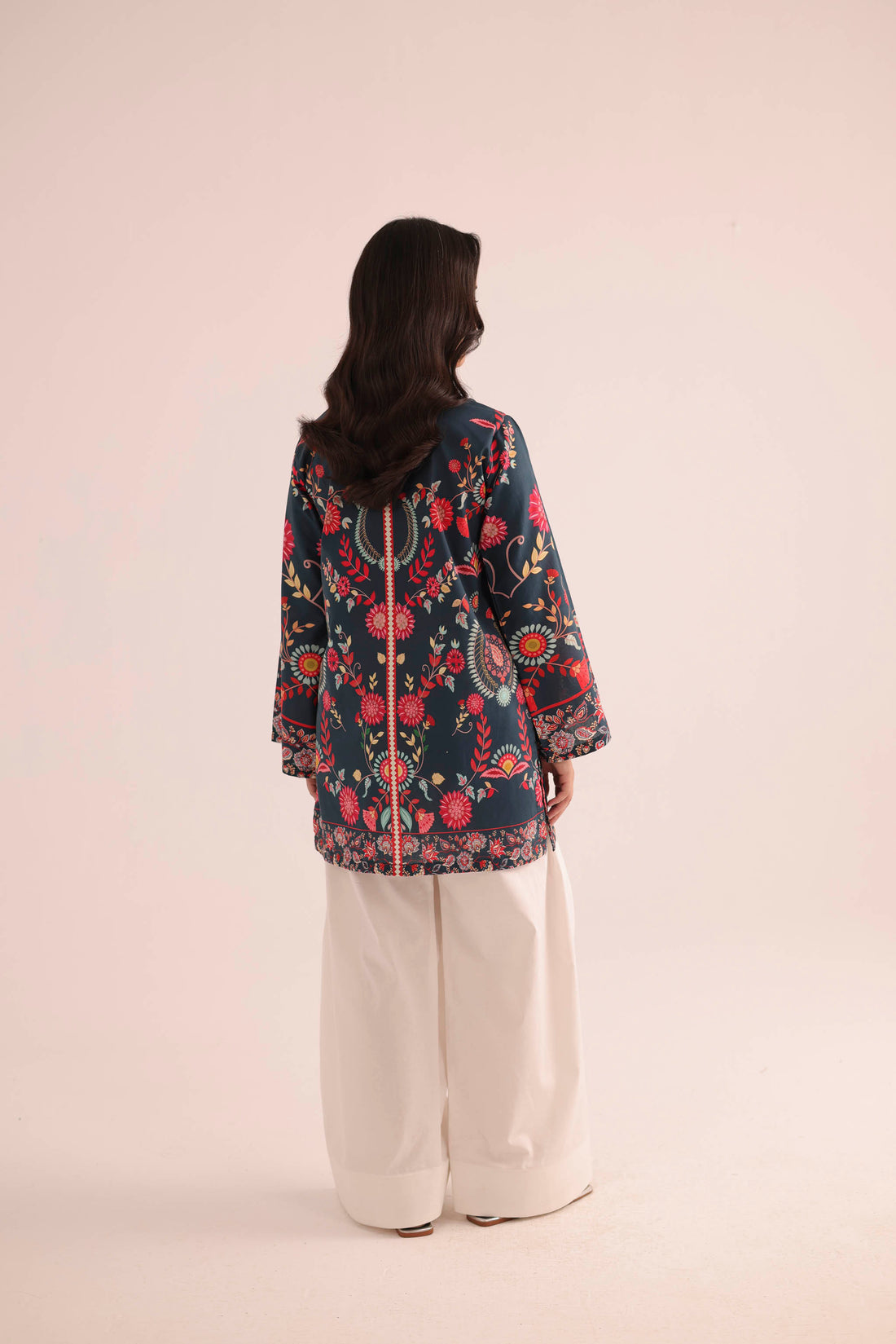 2 Piece Pure Lawn Dress with Farshi Shalwar | GC-A81