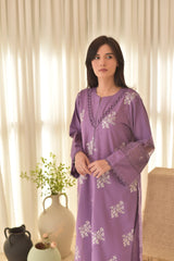 Embroidered 3pcs dress