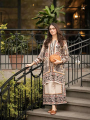 Tehzeeb Libas Poly Lawn Printed Co-ord Set-MINAAL 2pcs