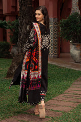 3-PC Stitched Printed Winter Grip Soft & Silk BLACK KING