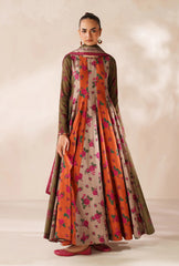 Multi Colour Frock  Digital Printed Soft Manadora Winter 3Pcs(PREMIUM QUALITY)  GC-9
