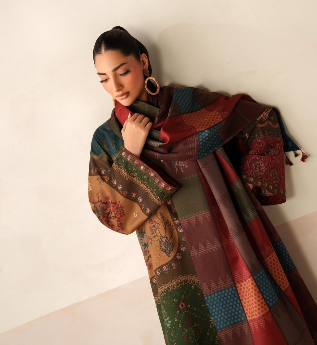 Barouqe Digital Printed 3pcs Soft & Silk Gip