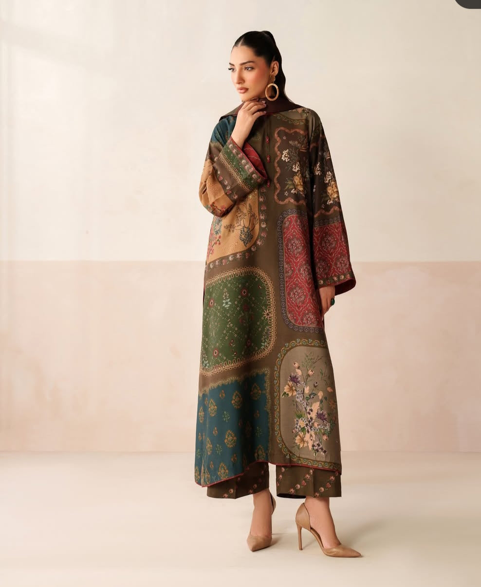 Barouqe Digital Printed 3pcs Soft & Silk Gip
