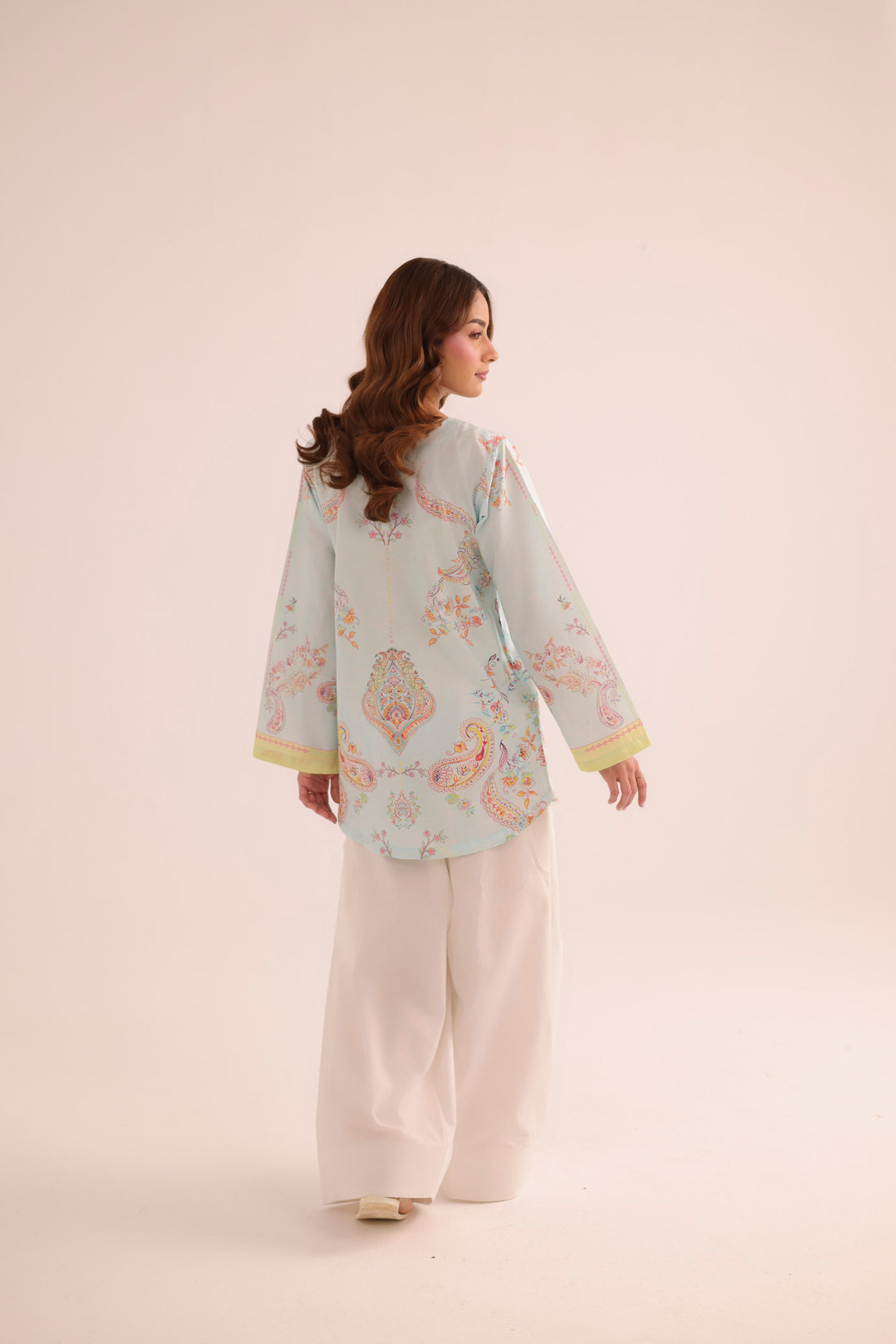 2 Piece Pure Lawn Dress with Farshi Shalwar | GC-A80