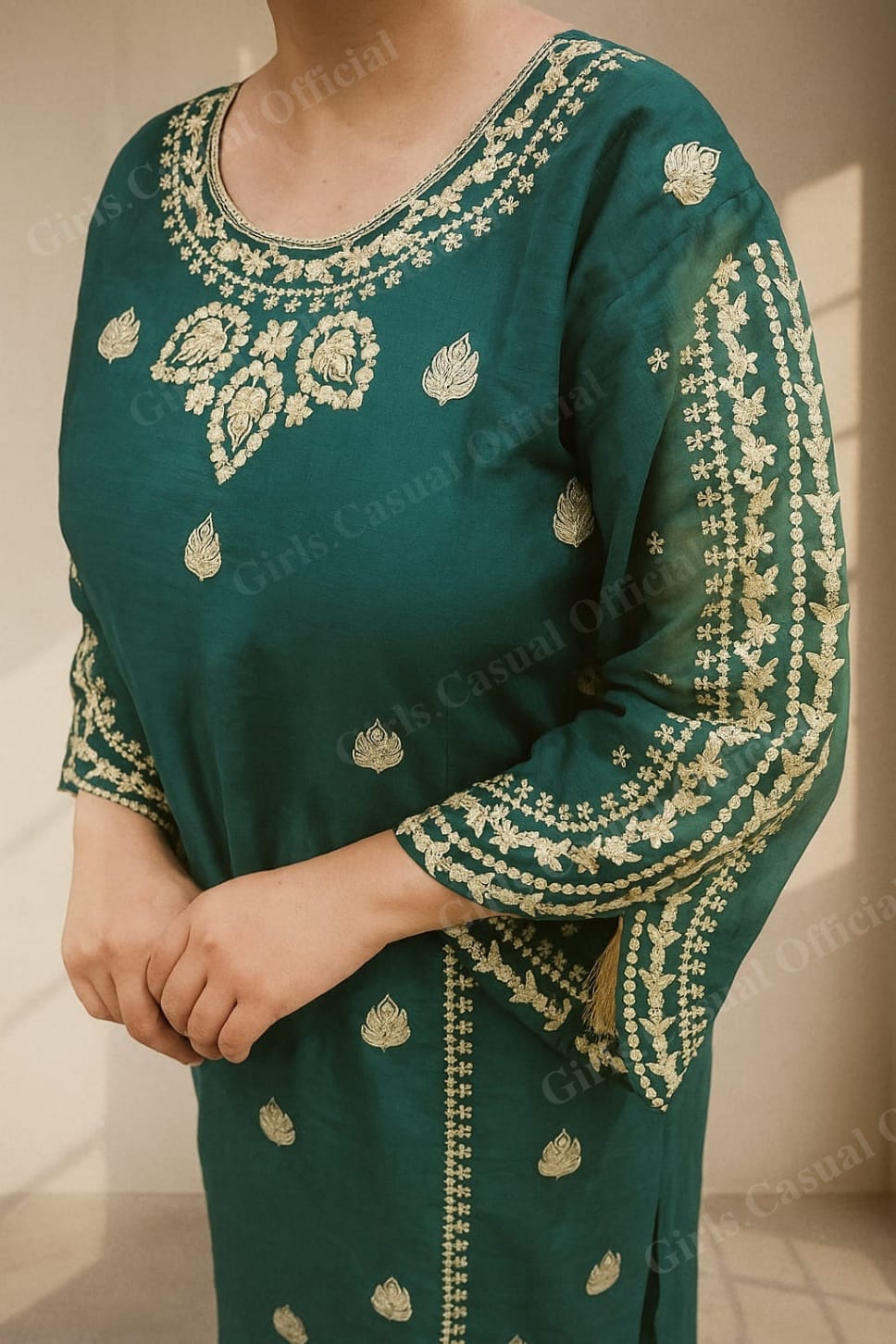 Embroidered lawn 3pcs