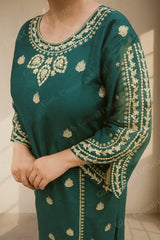 Embroidered lawn 3pcs