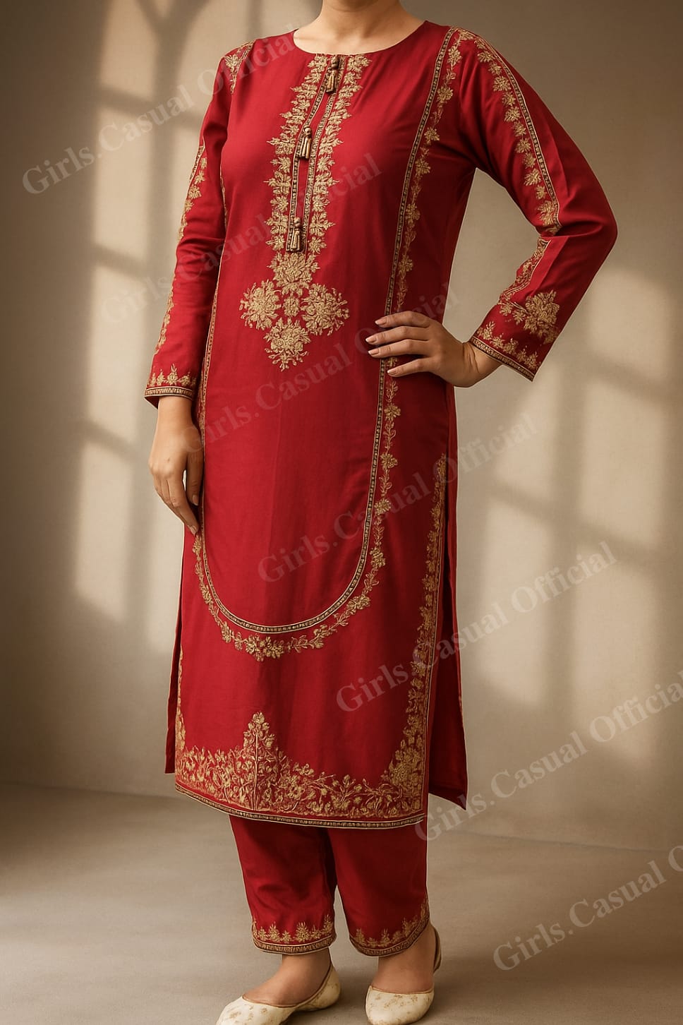 Embroidered 2pcs