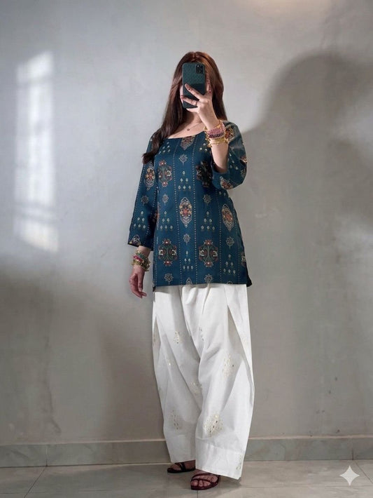 Anarkali 2pc Embroidered Dress (Farshi Shalwar)