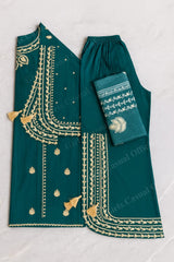 Embroidered lawn 3pcs