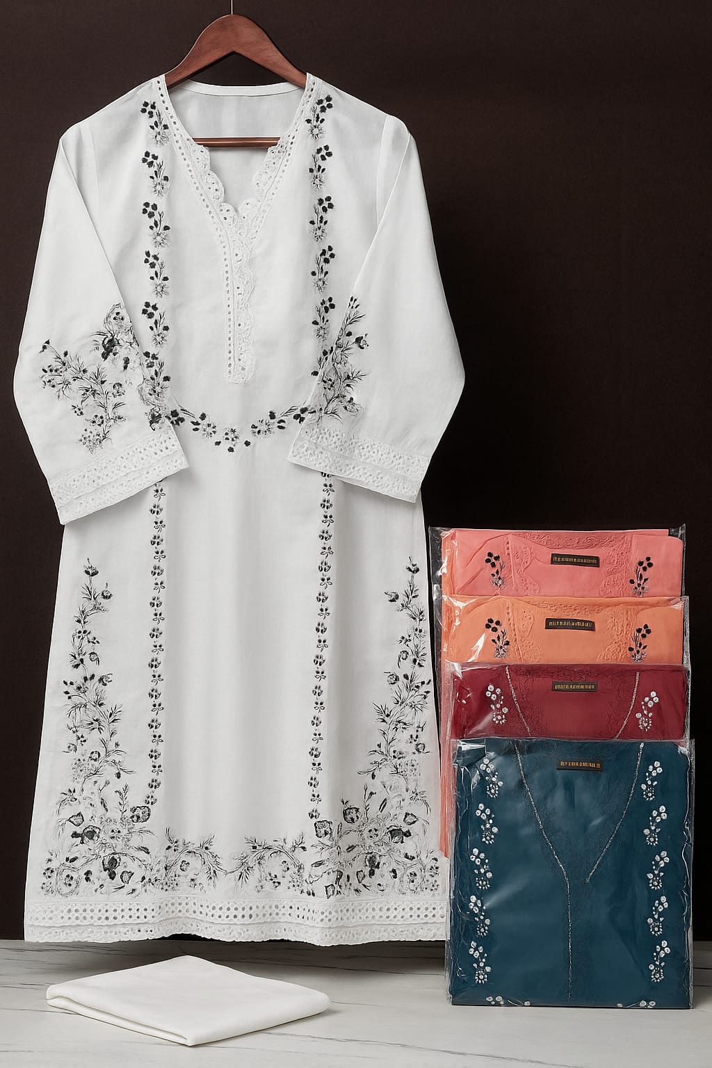 Embroidered Lawn  Dress