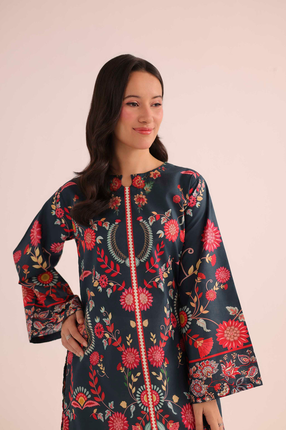 2 Piece Pure Lawn Dress with Farshi Shalwar | GC-A81
