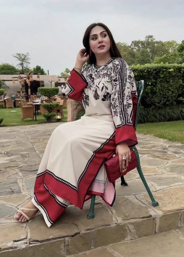 Printed 3pcs dress