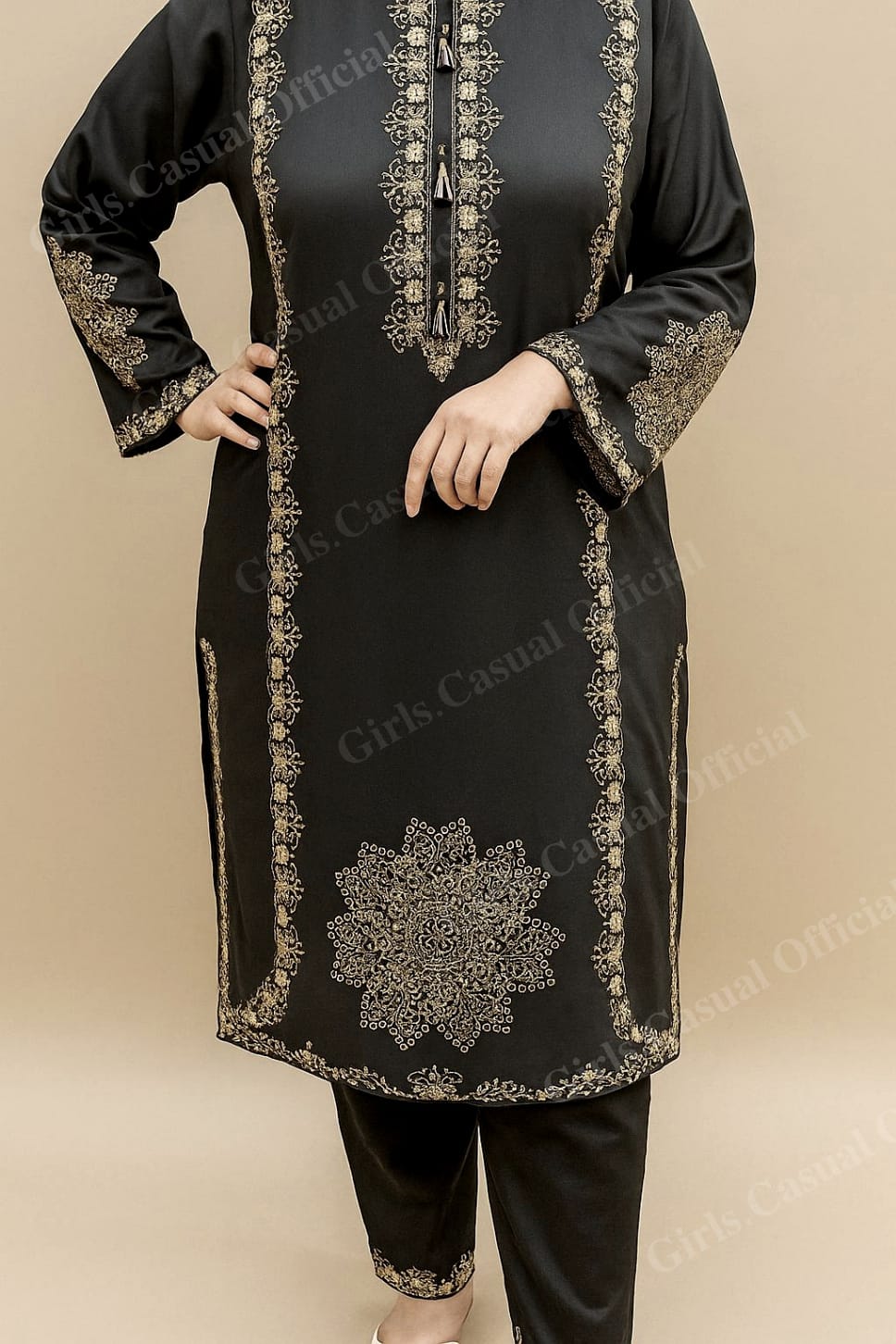 Embroidered 2pcs Dress