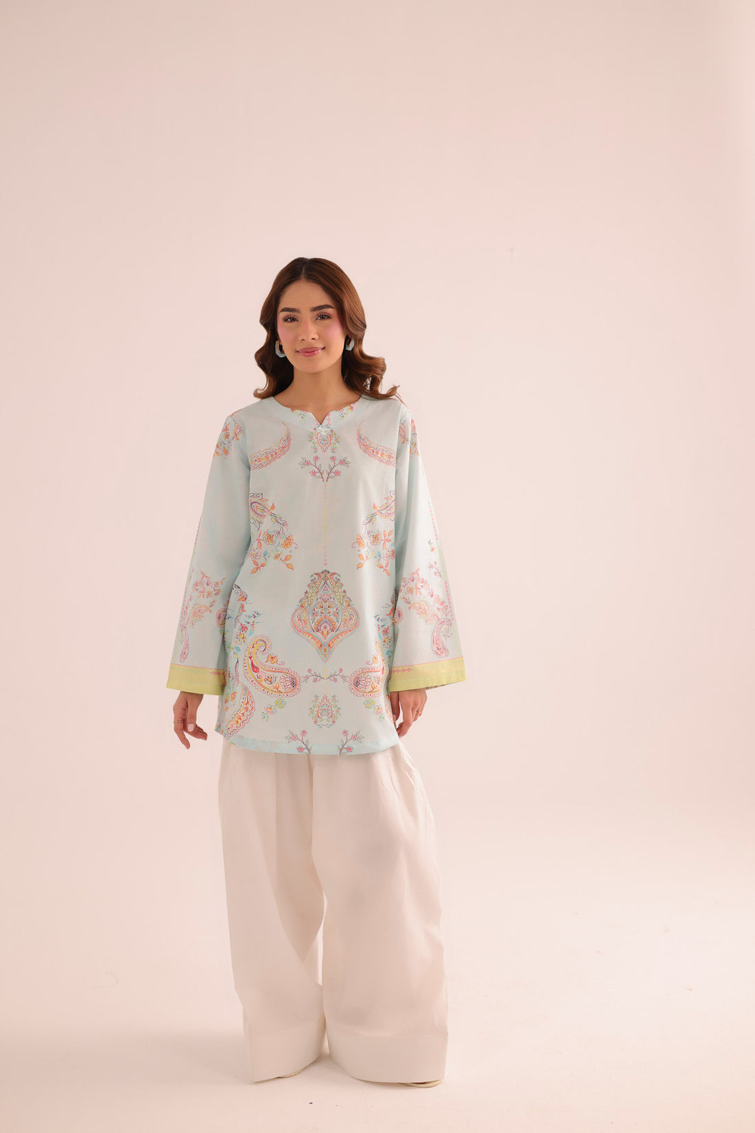 2 Piece Pure Lawn Dress with Farshi Shalwar | GC-A80