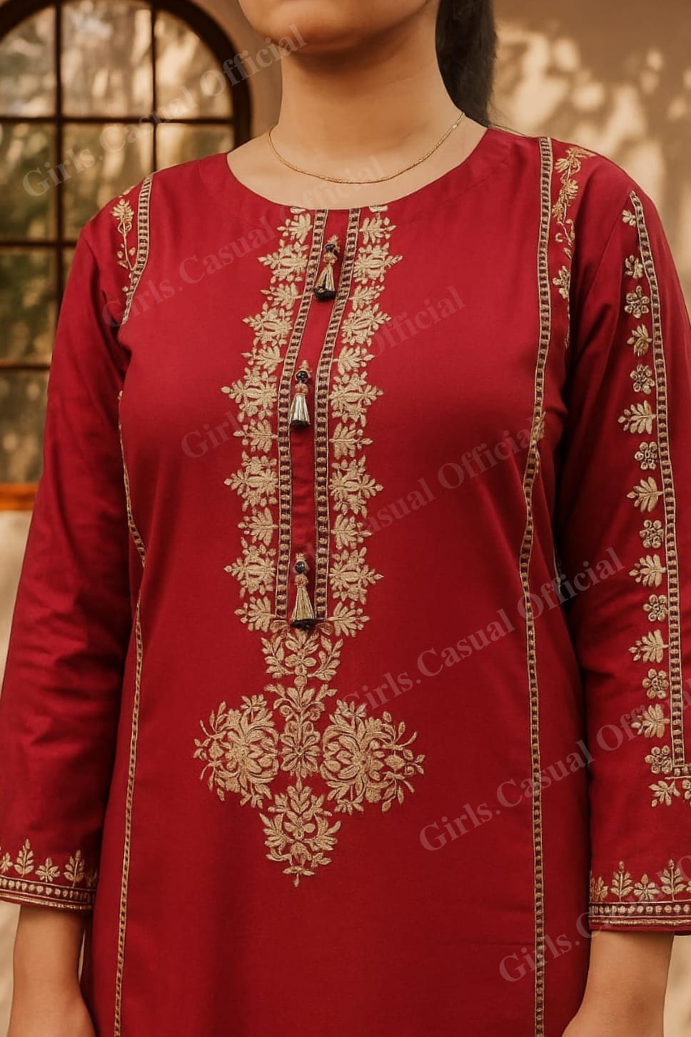 Embroidered 2pcs