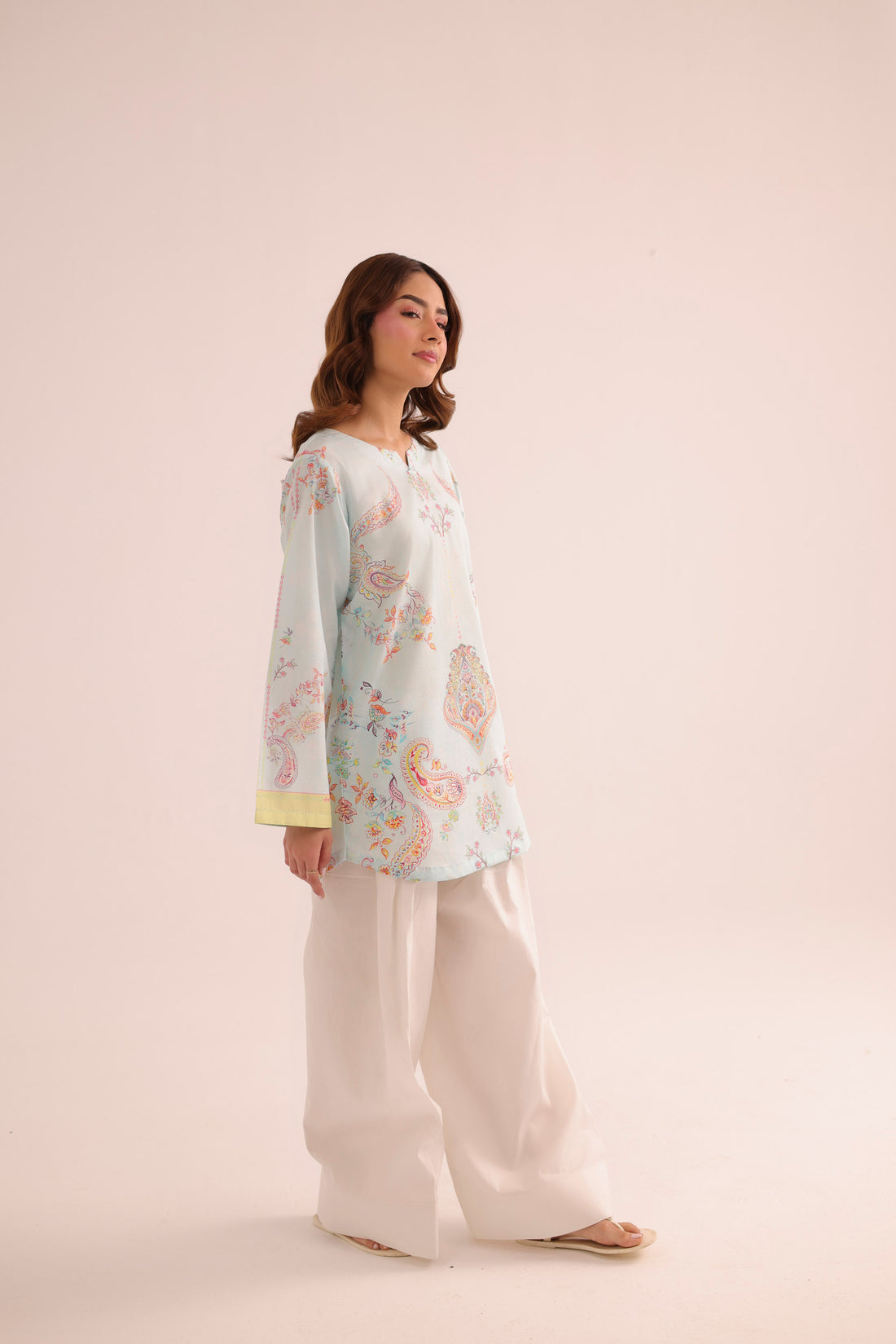 2 Piece Pure Lawn Dress with Farshi Shalwar | GC-A80