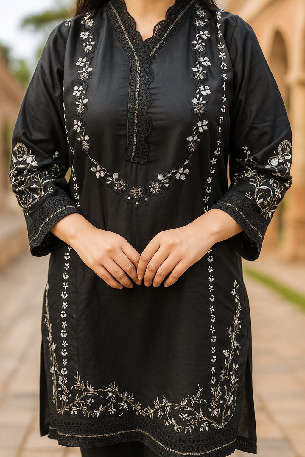Embroidered Lawn  Dress