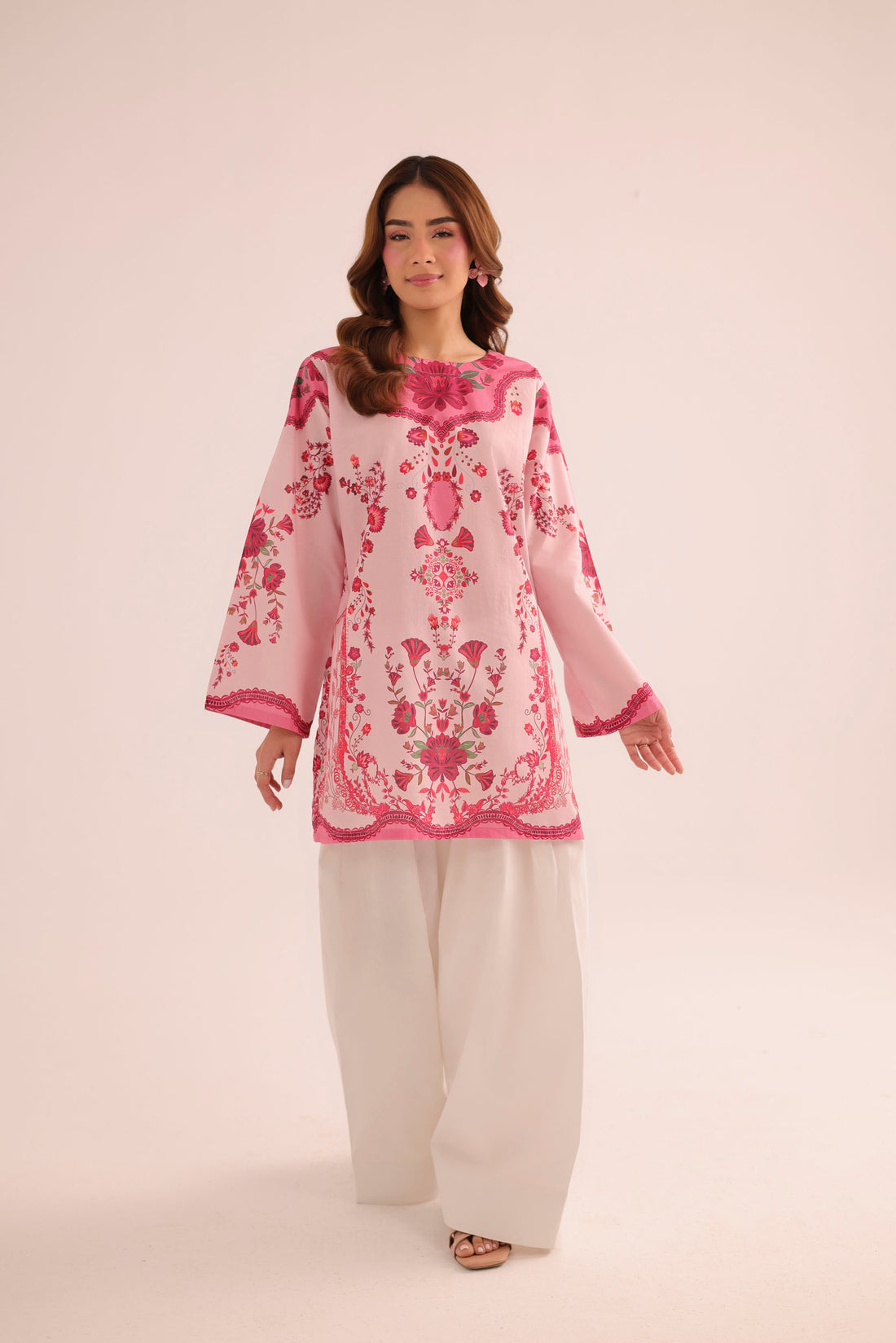 2 Piece Pure Lawn Dress with Farshi Shalwar | GC-A79